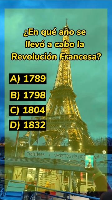 ¿En qué año se llevó a cabo la Revolución Francesa? #shorts #preguntas #culturageneral смотреть онлайн
