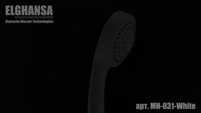 Практичная душевая лейка ELGHANSA арт.MH-031-White из ABS пластика белого цвета с тремя режимами смотреть онлайн