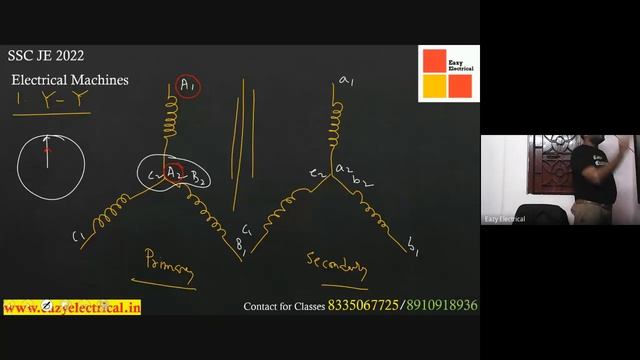 SSC JE 2022 I Transformer Vector Grouping I Electrical Machines I Transformers смотреть онлайн