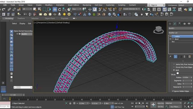 How to make Lattic in 3d max 2018 смотреть онлайн