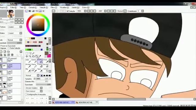 Speed Art - 09# Cartoon De Minecraft Para ZEdu MCPE - ( Autodesk / PaintTool SAI )