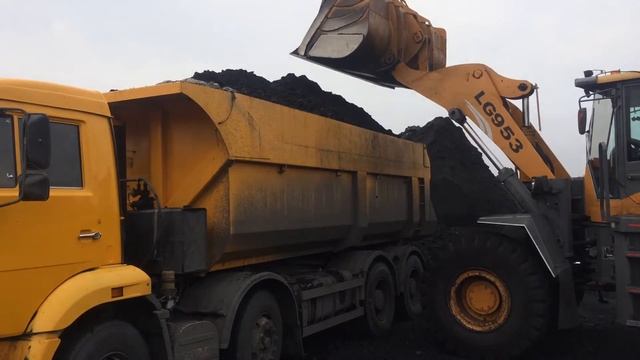 КАМАЗ 65201 погрузка