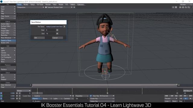 IK Booster Essentials Tutorial 04 | Saving & Loading Motions | Learn Lightwave 3D смотреть онлайн