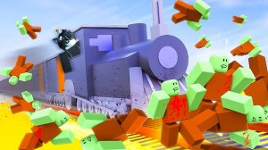 ЗОМБИ напали на ПОЕЗД в ПУСТЫНЕ - DEAD RAILS В РОБЛОКС