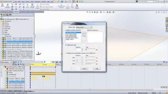 SAE Car Suspension With SolidWorks Motion Part 3 Post Processing смотреть онлайн