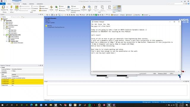 ANSYS Tutorials-Explicit Dynamics-Projectile and Aluminum Plate смотреть онлайн
