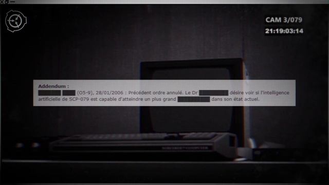 SCP-079 - Vieille IA