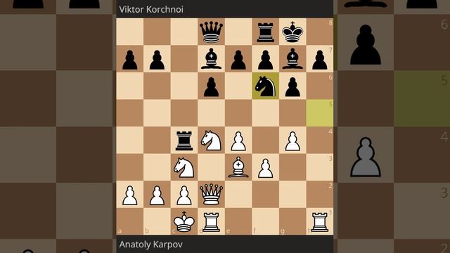 Anatoly Karpov's Masterpiece In Sicilian Defense Dragon Variation Against Viktor Korchnoi. 1974