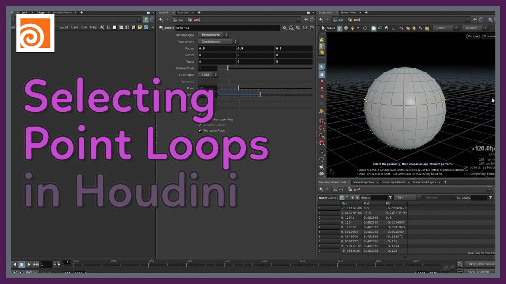 #85 Selecting Point Loops in Houdini смотреть онлайн