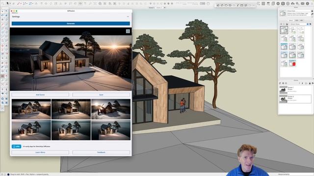 SketchUP Diffusion: Create Concept Visuals with AI смотреть онлайн