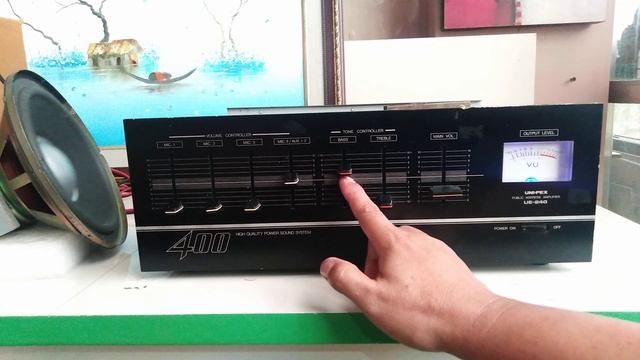 UNIPEX UE - 240 RARE POWERFUL VINTAGE 400W PUBLIC ADDRESS AMPLIFIER. FIRST IN YOU TUBE! смотреть онлайн