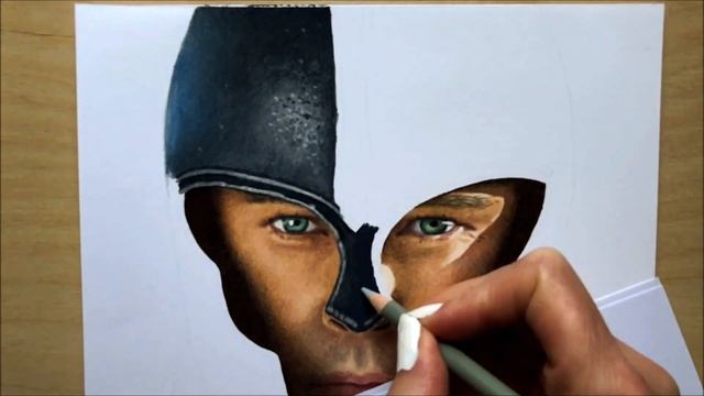 Drawing Brad Pitt as Achilles in Troy movie | Jasmina Susak смотреть онлайн