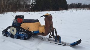 мотоблок на гусеницах тест №2