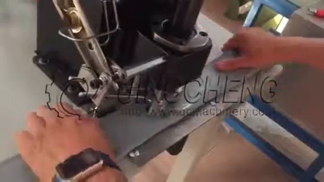 QC16002 eyelet attaching machine for thick tarpaulin смотреть онлайн