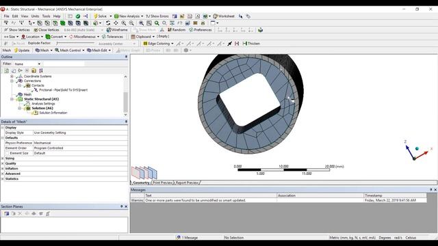 Press fit simulation in ANSYS Mechanical смотреть онлайн