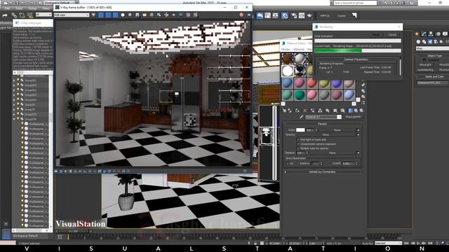3ds Max Vray Next Kitchen render Best Tutorials(Interior Day Time)Part One смотреть онлайн