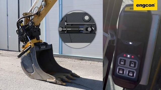 Engcon QSC - Standardiserat Låssystem För Engcon Tiltrotatorer
