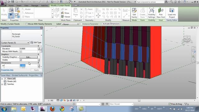Creating a Custom Curtain Panel in Autodesk Revit Architecture - Part 4 смотреть онлайн