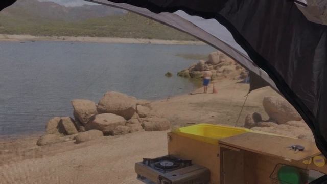 Springtime Lakeside SUV Boondocking in my 5th gen 4Runner at Bartlett Reservoir, Arizona смотреть онлайн