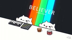Believer kitten #котики #мем #музыка