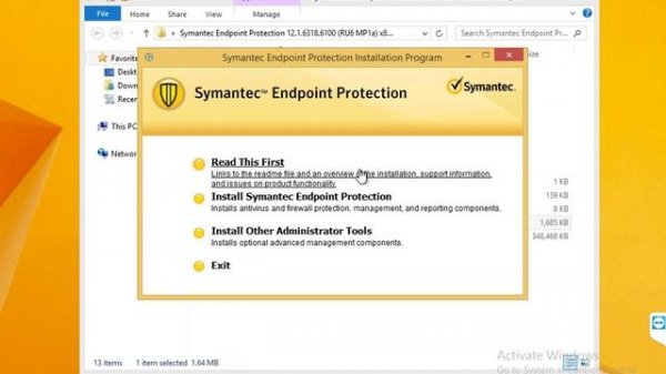 Symantec endpoint Protection Manager deploy