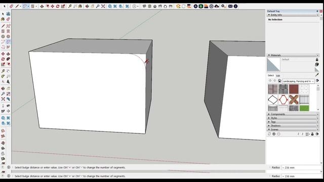 Sketchup Fillet and Chamfer without Plugins смотреть онлайн