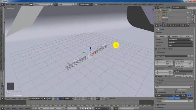 Blender Beginner Tutorial [2018]: How To Make An Elegant Golden Text (+Change Font)