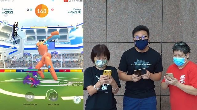 THE HARDEST RAID BOSS IN POKEMON GO TAKEN DOWN BY 3 TRAINERS