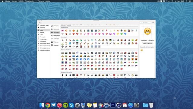 Emoji Yosemite Mac OS X