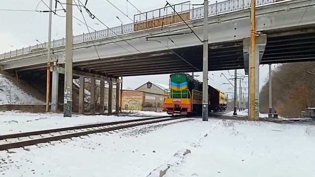 ЧМЭ3т-7307 приписан до ТЧ-5 Полтава следует с небольшим составом следует на ст. Супруновка смотреть онлайн