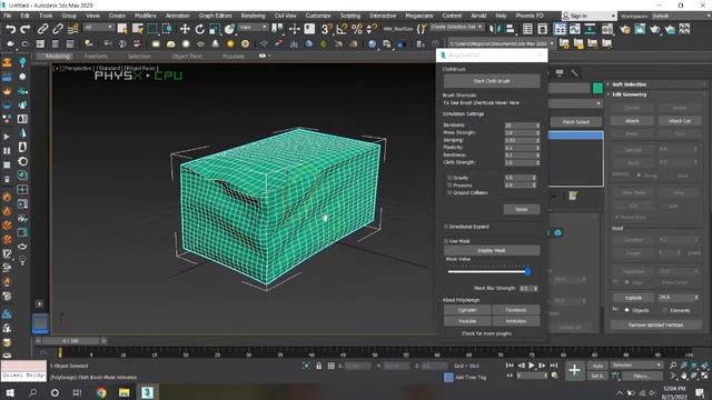 PolyCloth For 3ds Max смотреть онлайн