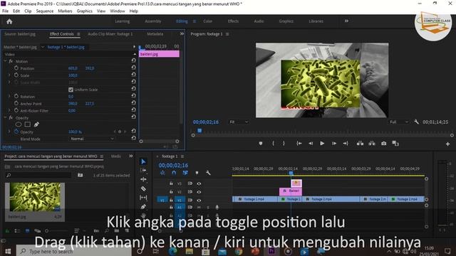 MENAMBAH GAMBAR DAN MASKING ADOBE PREMIERE PRO | Pengenalan Project video 60 detik смотреть онлайн