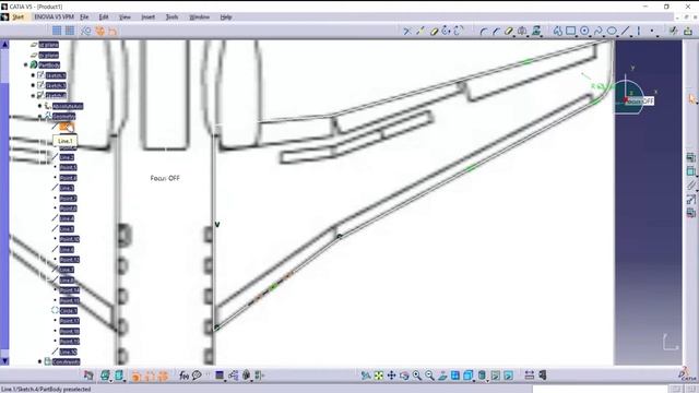 How to design aircraft wireframe design in catia V5. смотреть онлайн