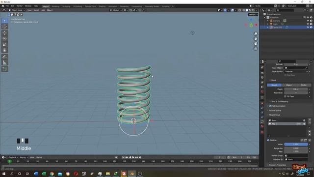 Blender Tutorial : Convert Curve to Mesh with Shape keys in Blender 3 смотреть онлайн