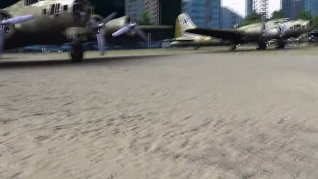 3Ds Max Boujou Camera Tracking - airplanes B-17 in beach - VFX смотреть онлайн