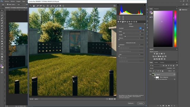 🔝POSTPRODUCCIÓN RENDER en PHOTOSHOP 🔴MEJORAR RENDER de ARQUITECTURA 🔝🚀 CAMERA RAW [Muy Fácil]👍 смотреть онлайн