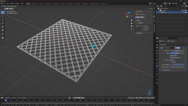 Modifiers in Blender: Wireframe смотреть онлайн