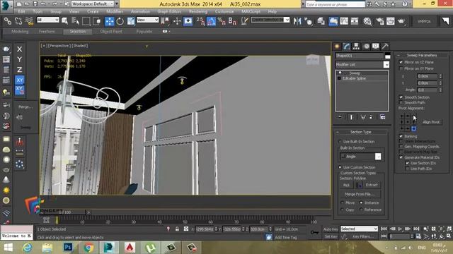 Tut 3DS Max Ứng dụng lệnh Sweep tạo phào chỉ смотреть онлайн