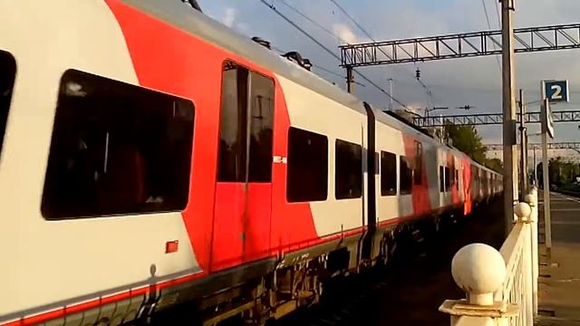 РЖД: Первый рейс скоростного поезда «ЛАСТОЧКА», на станции "Шувалово". #87. смотреть онлайн