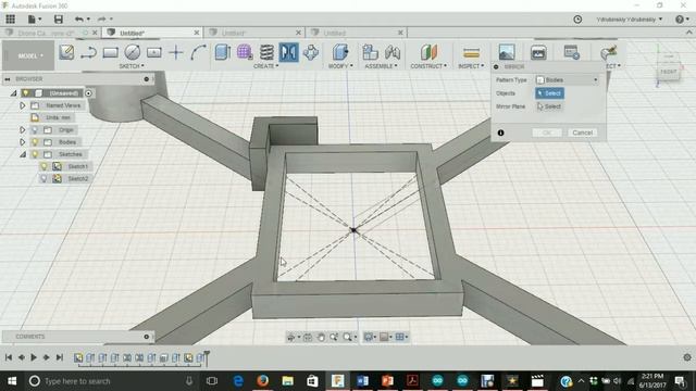 Designing a micro quad with Fusion 360 For Beginners – Part 2 смотреть онлайн