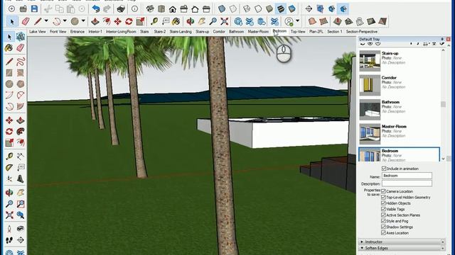 SketchUp Pro 18, Scenes, Styles, Animation смотреть онлайн