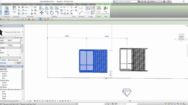 Window Sun Blocker2 (Brise Soleil) - Free Download Revit Families (فاميلي ريفيت نافذة كاسرة شمسية 2 смотреть онлайн