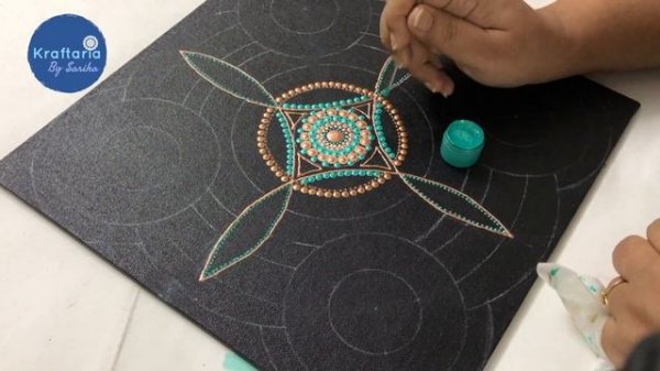 How I plan, design and choose the colour palette for my paintings. Complete dot painting tutorial.