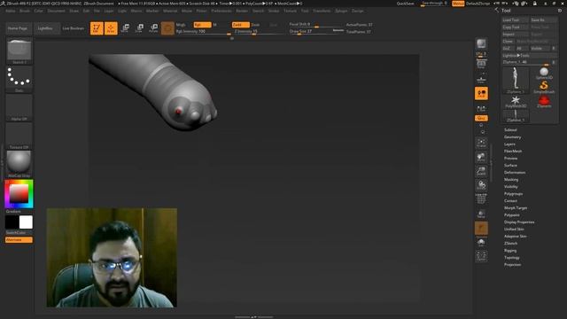 Introduction to Zspheres in Zbrush (lesson 05) смотреть онлайн