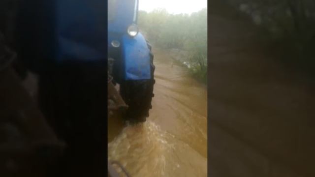 с. Луговое ЕАО. Затопило мост. смотреть онлайн