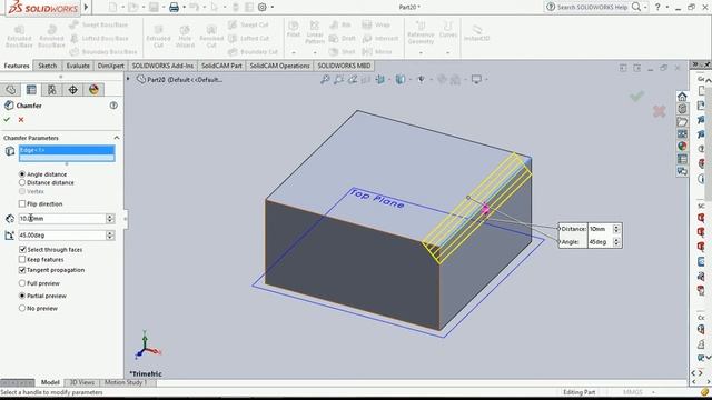 CHAMFER-SOLID WORKS FOR BEGINNERS смотреть онлайн