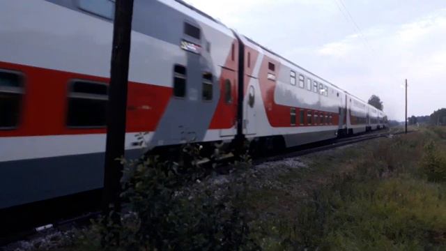 Поезд 2х этажный Кострома-Санкт-Петербург