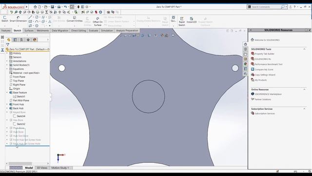 Zero to CSWP #7 | Beginner Solidworks Tutorials смотреть онлайн