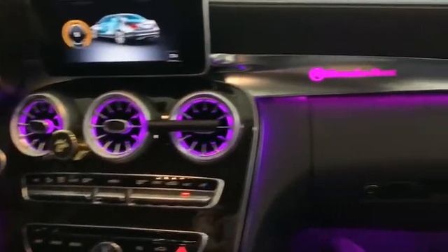 Mercedes Benz ambient light and air vent colorful light смотреть онлайн