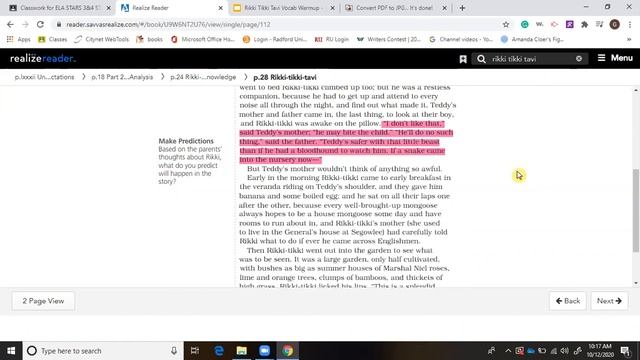 Zoom 10_12_20 Rikki Tikki Tavi Reading and Discussion смотреть онлайн